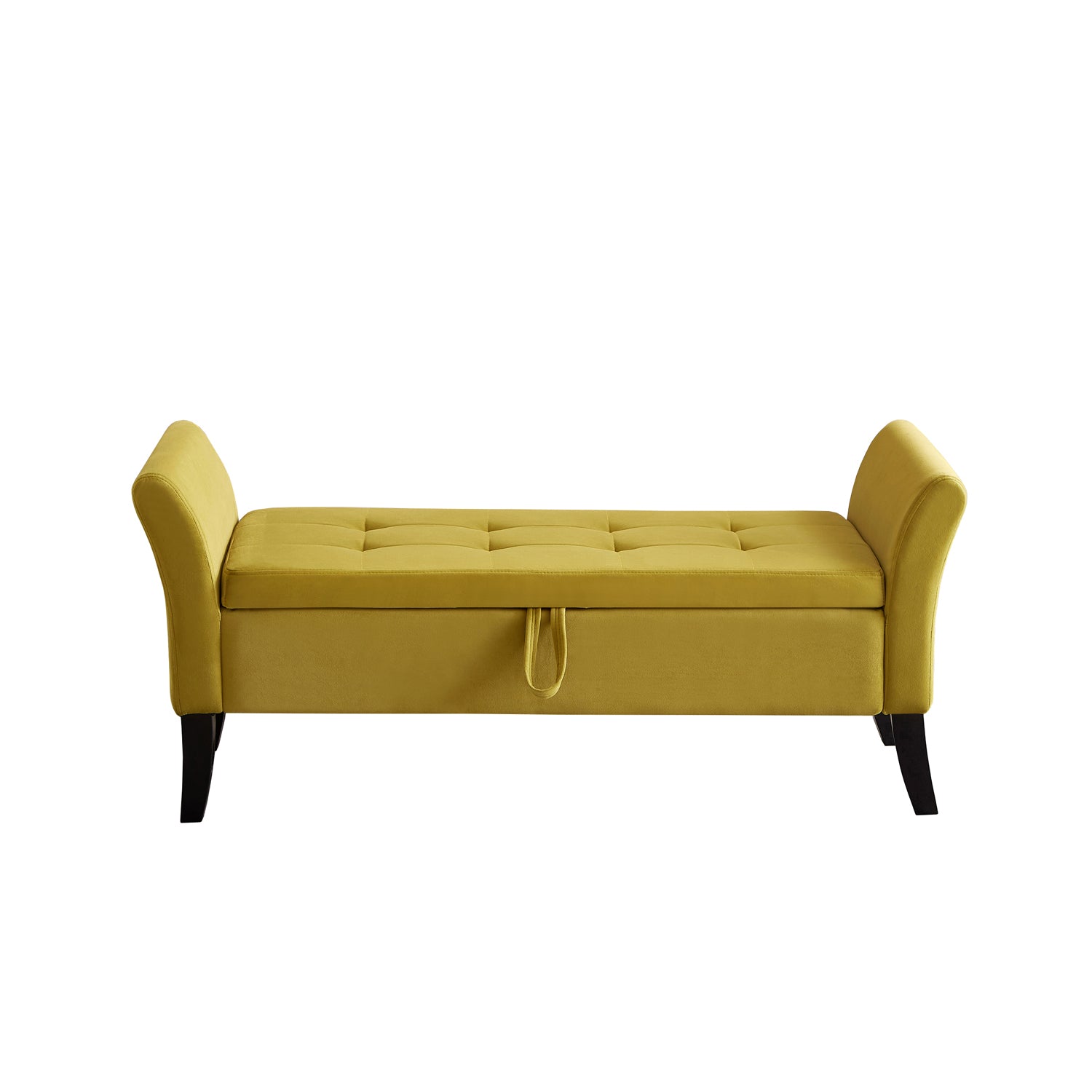 Pefelife 51.5-Inch Velvet Bed Bench with Storage, Elegant Design