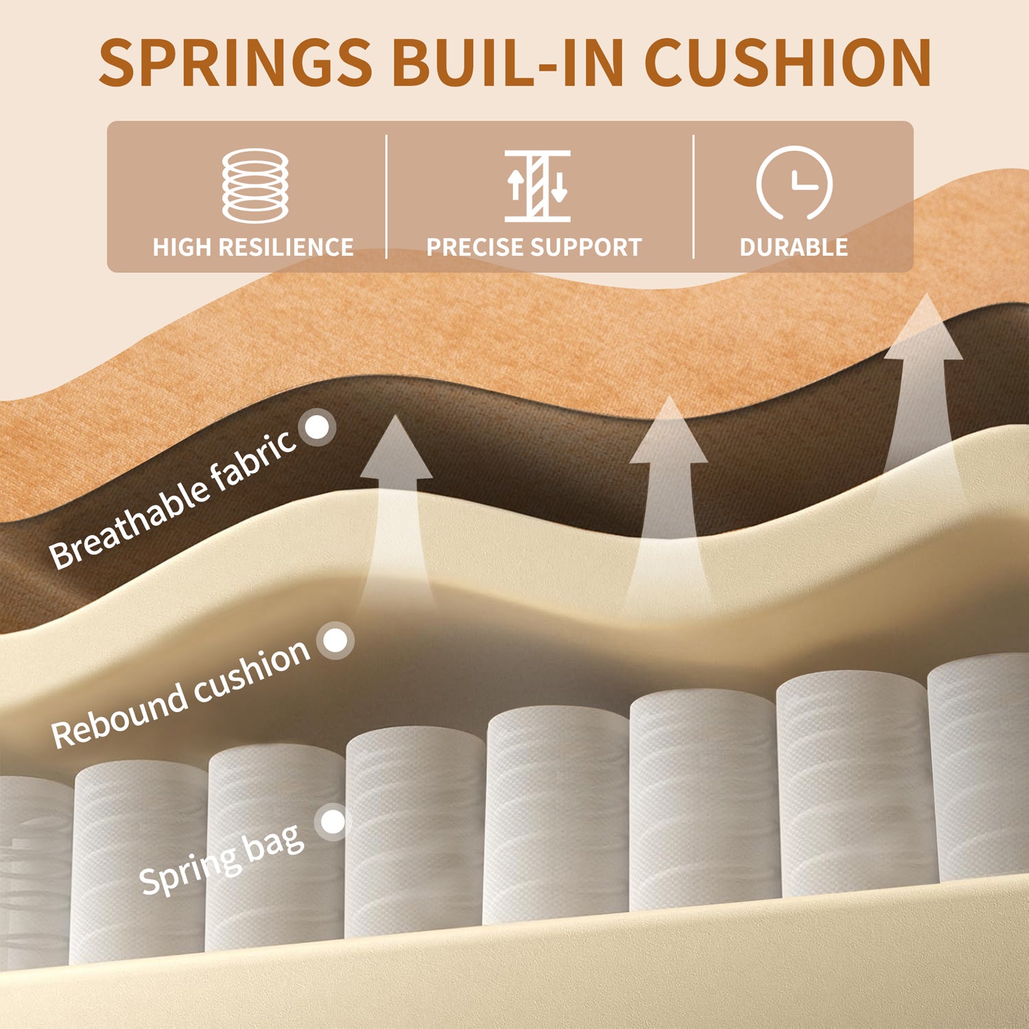 Pefelife Accent Chair Nailhead Chenille Trim Armchair with Wood Legs