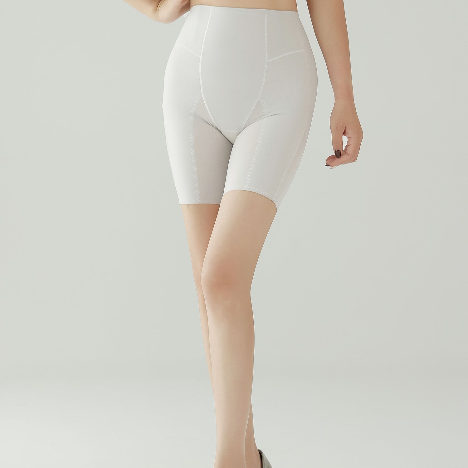 RUIJIE Womens High Waist PowerShorts Spandex Yoga Tummy Control Shorts