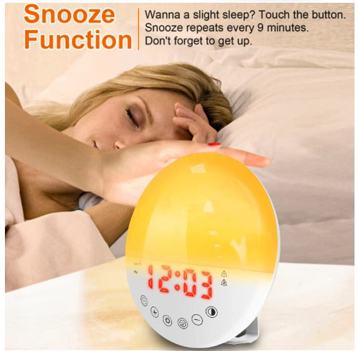 Pefelife Popular Natural Light Alarm Halloween Wake Up Light