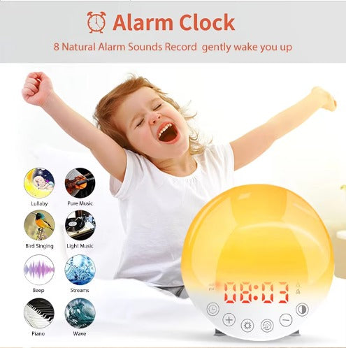 Pefelife Popular Natural Light Alarm Halloween Wake Up Light