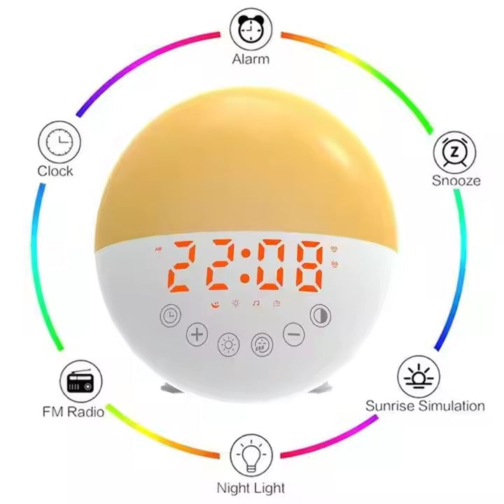Pefelife Popular Natural Light Alarm Halloween Wake Up Light