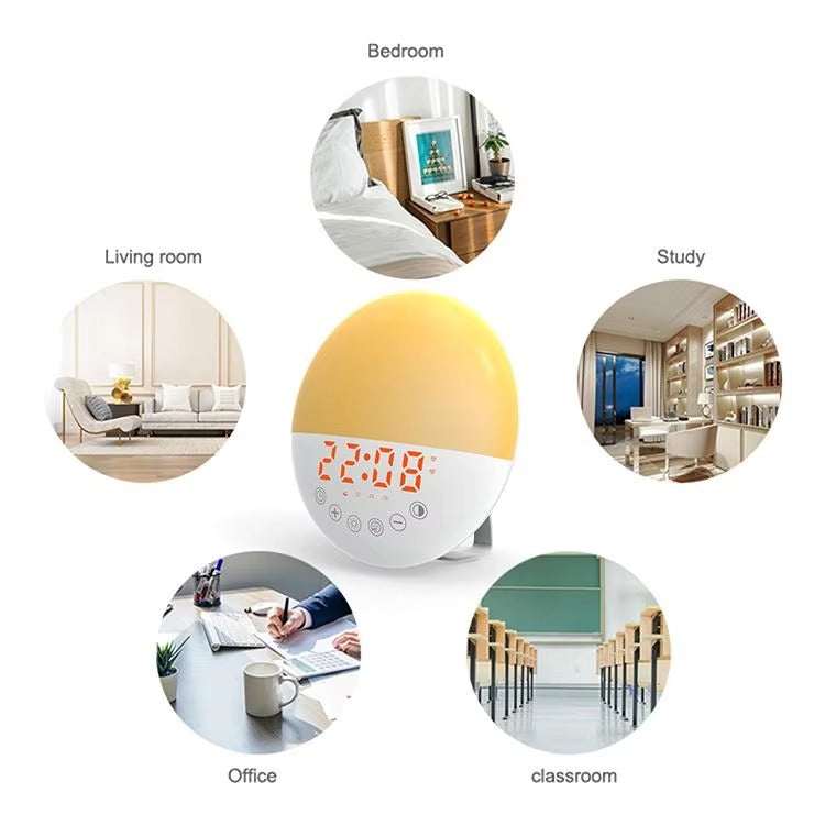 Pefelife Popular Natural Light Alarm Halloween Wake Up Light
