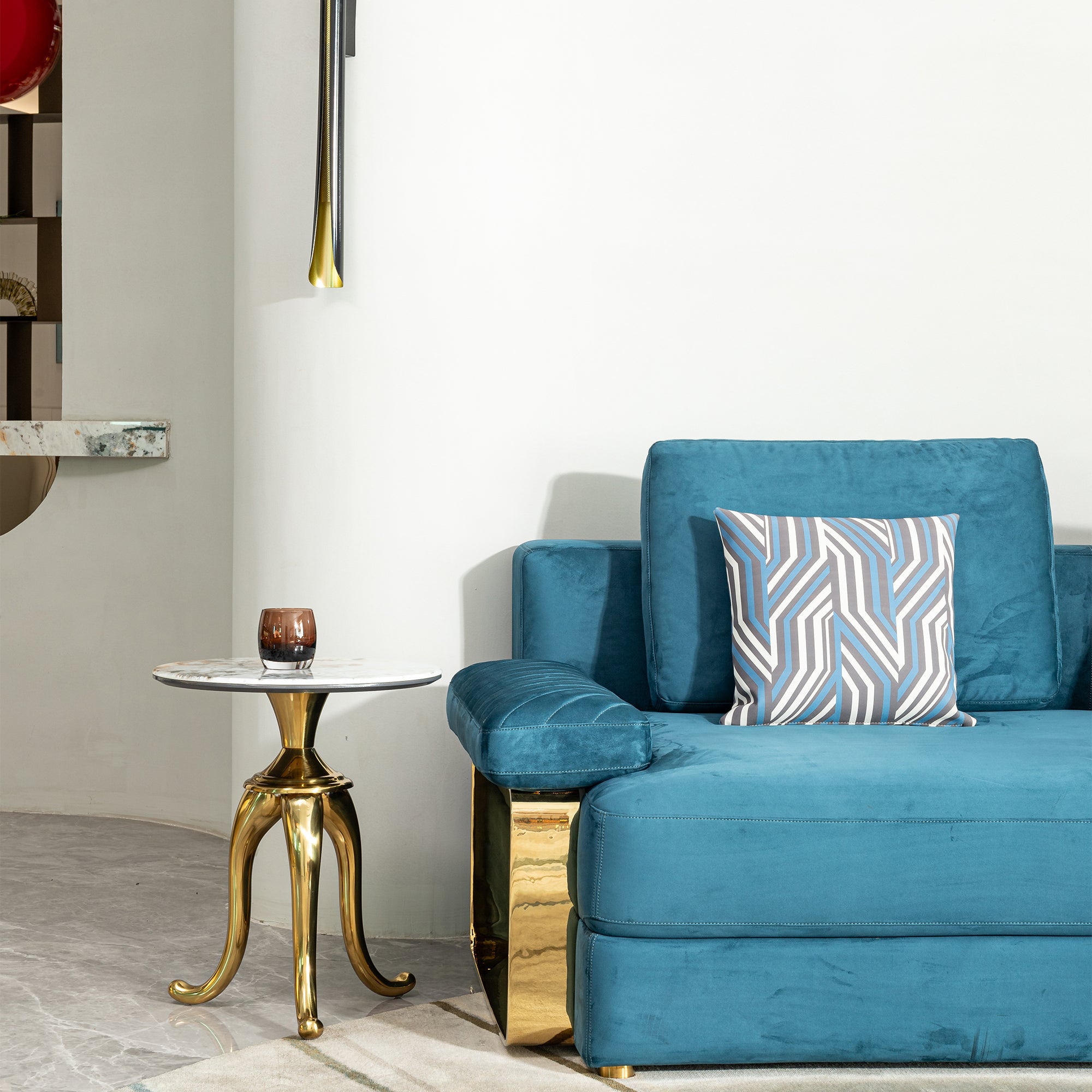 Pefelife Living Room Small Coffee Table Bed Table Side Table
