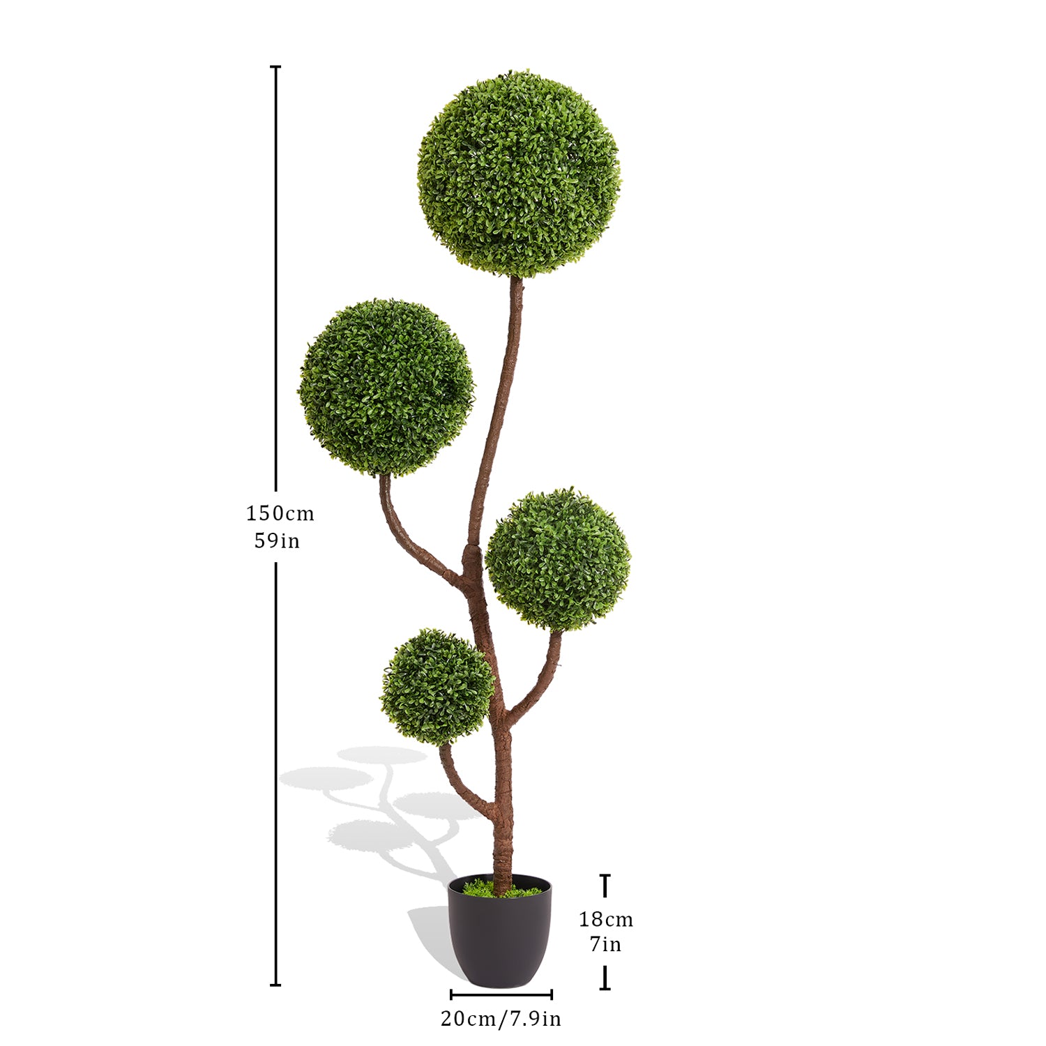 Pefelife High Quality Decoration Artificial Boxwood Topiary Ball Tree