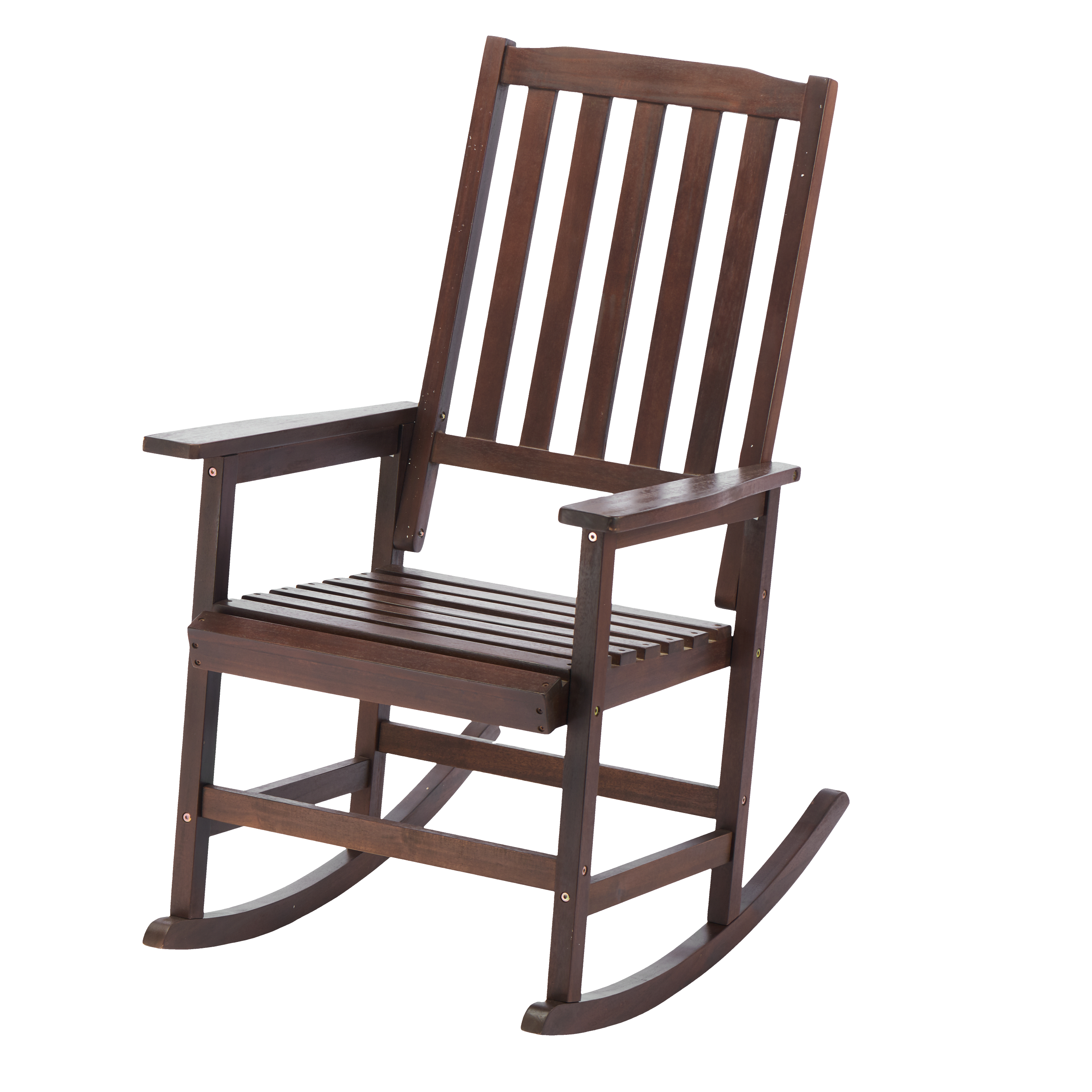 Pefelife Acacia Wood Outdoor Rocking Chair, Patio Rocker