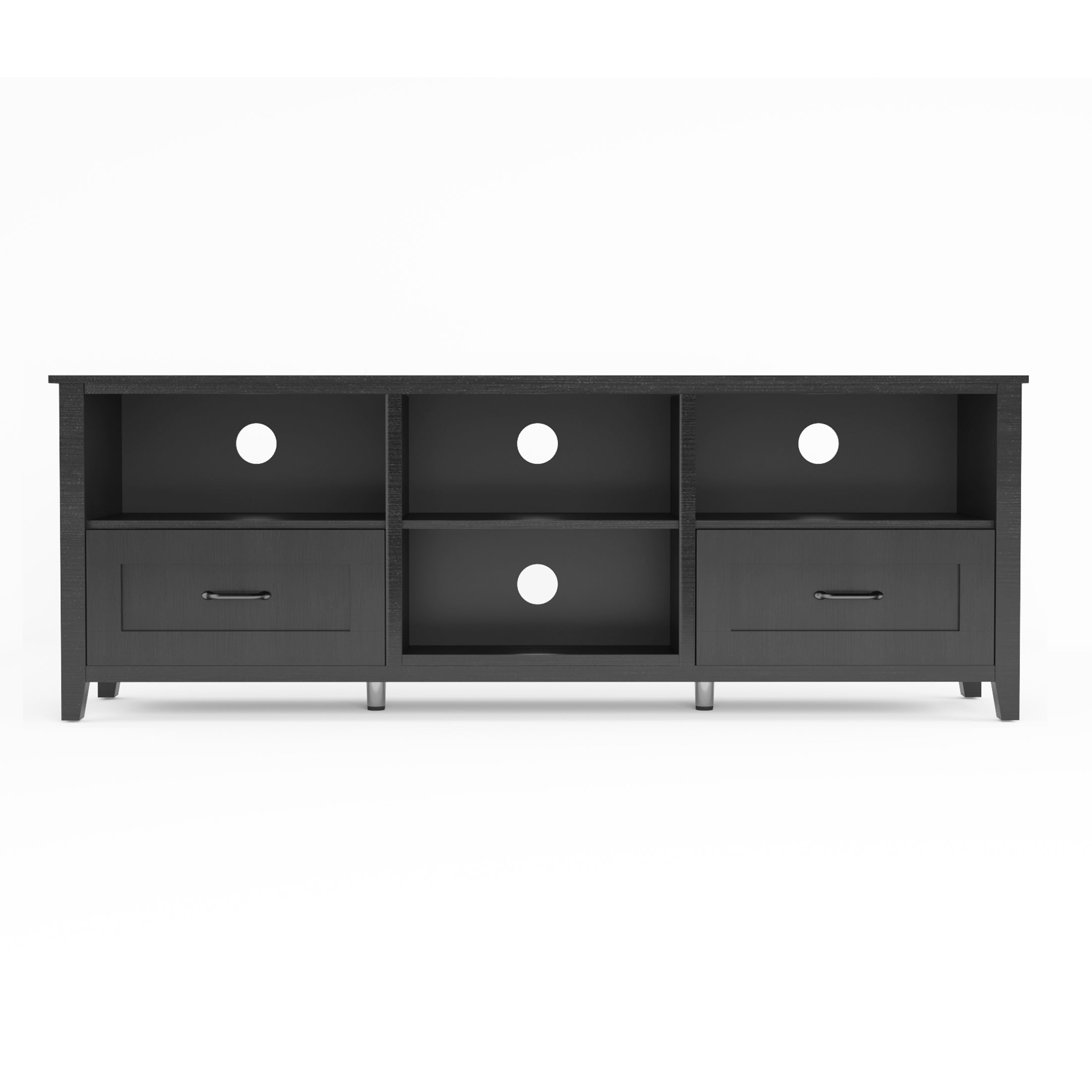 Pefelife 70.08 Inch TV Stand with Ample Storage Space and Sturdy Structure Design