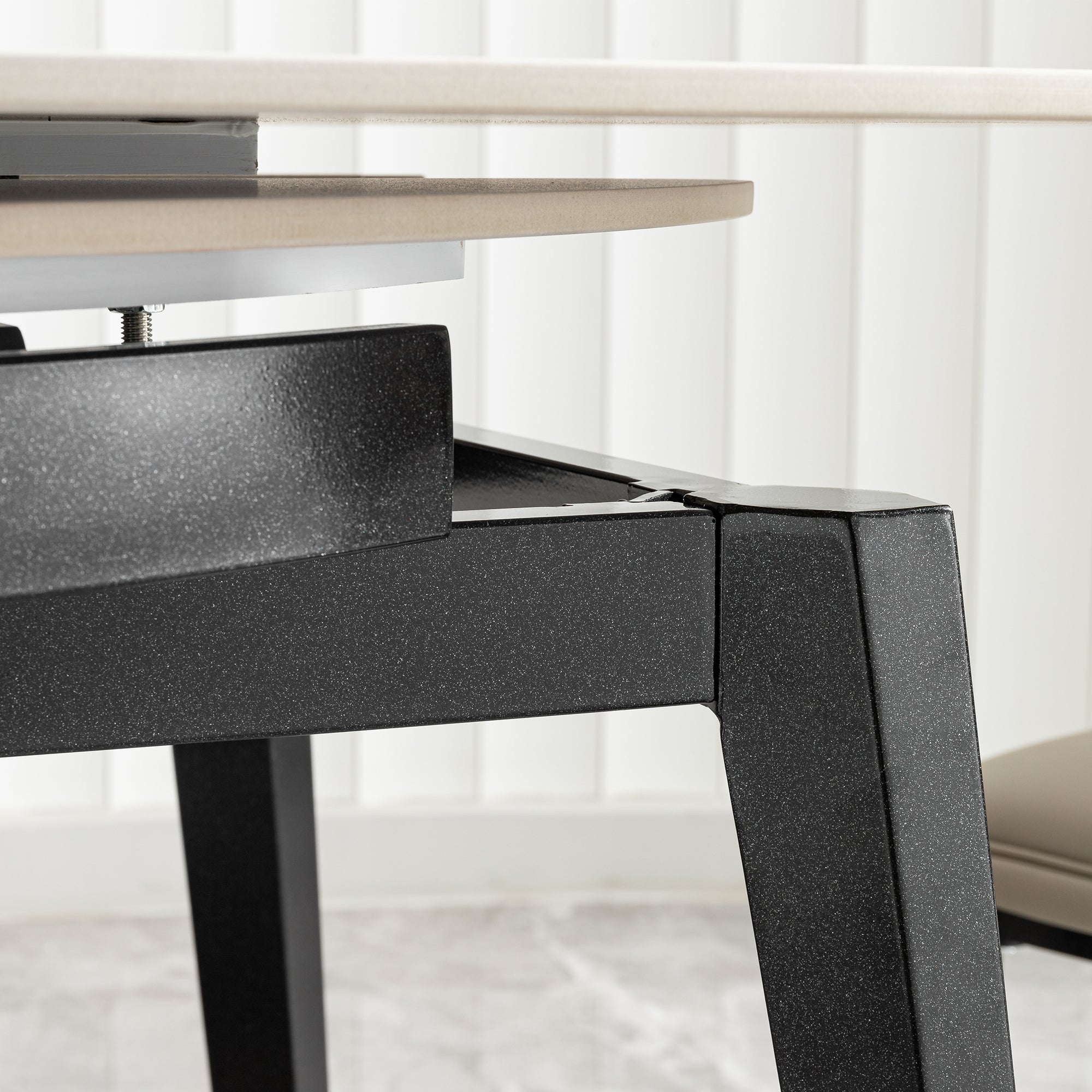 Pefelife for Small Household Dining Table Modern Round Retractable Table