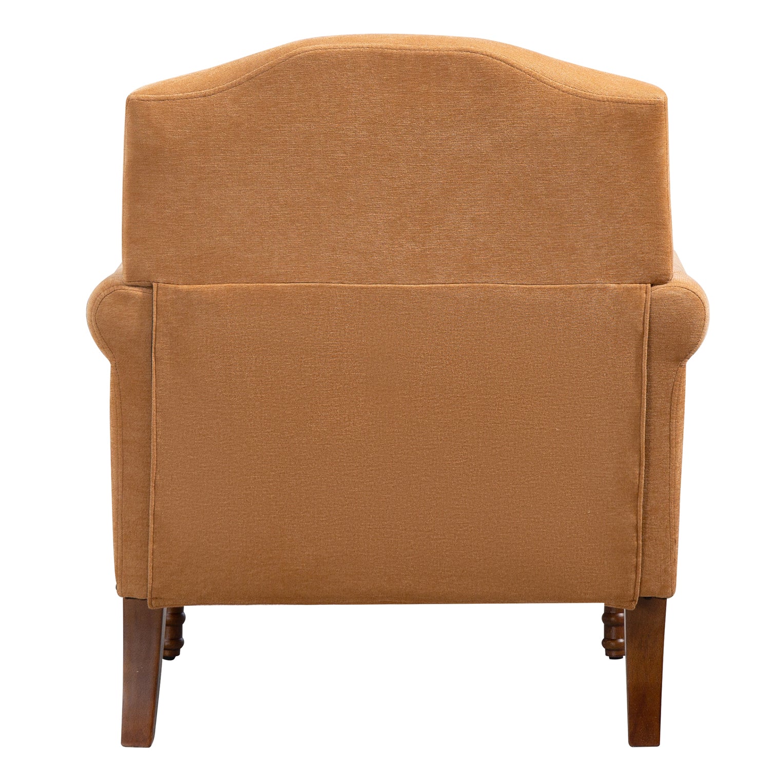 Pefelife Accent Chair Nailhead Chenille Trim Armchair with Wood Legs