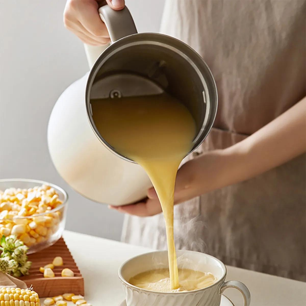 8-in-1, 1.2L Soymilk Maker with 304 Stainless Steel Liner