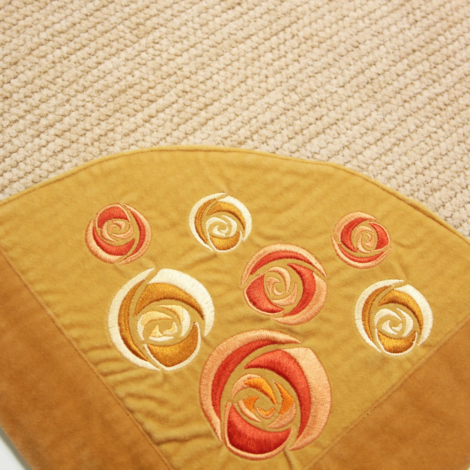KMB Washable Sofa Cover, Furry Sofa Cover, Non-Slip Sofa Cover, Single Sheet (Orange, 30" x 30" / 78 x 78 cm)