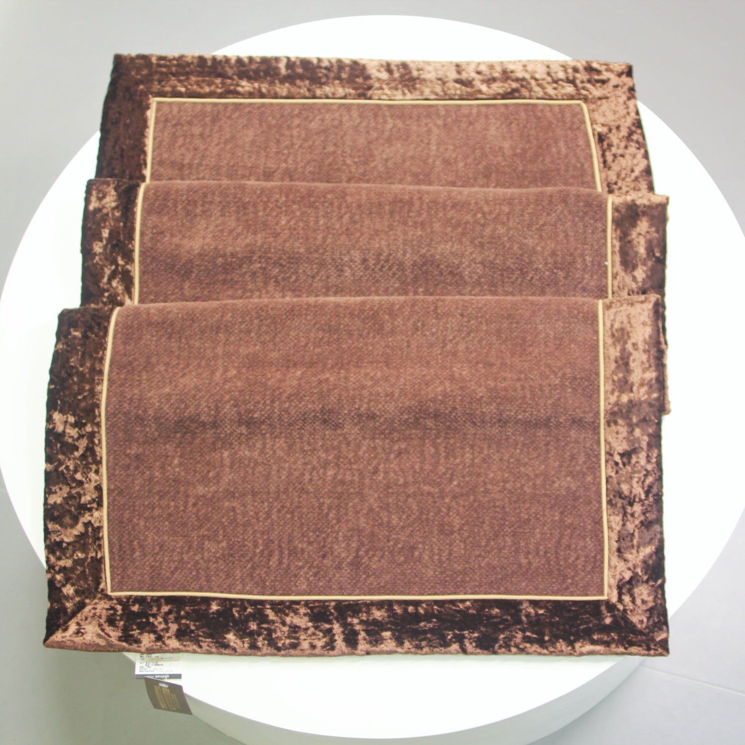 KMB European-style washable sofa cover, plush sofa cover, non-slip sofa cover, single piece (dark brown, 24" x 44" / 60 x 110 cm)