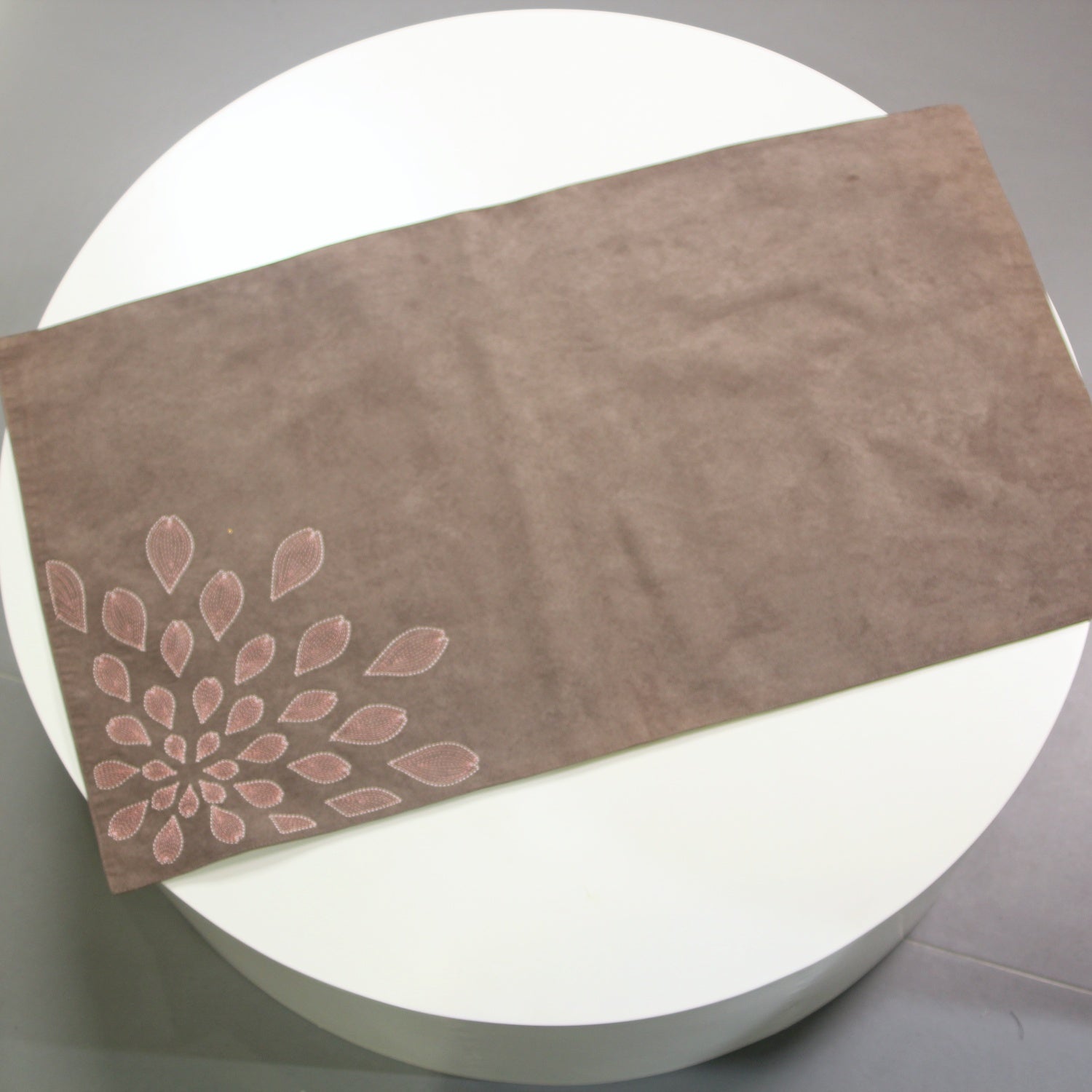 KMB Brown Coffee Table Mat - Heat Resistant Non-Slip Dining Table Mat, Washable Durable Fiber Woven Table Mat