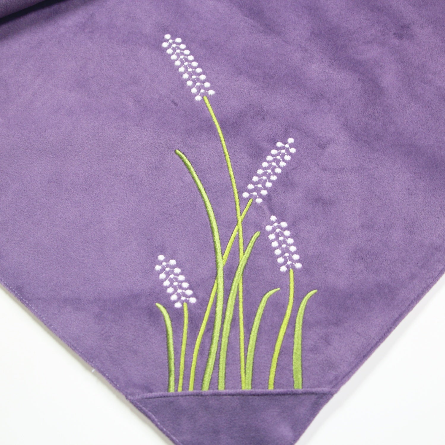 KMB European Field Style Coffee Tablecloth Style Living Room Center Table Mat, Purple Tablecloth (27x27 inches)