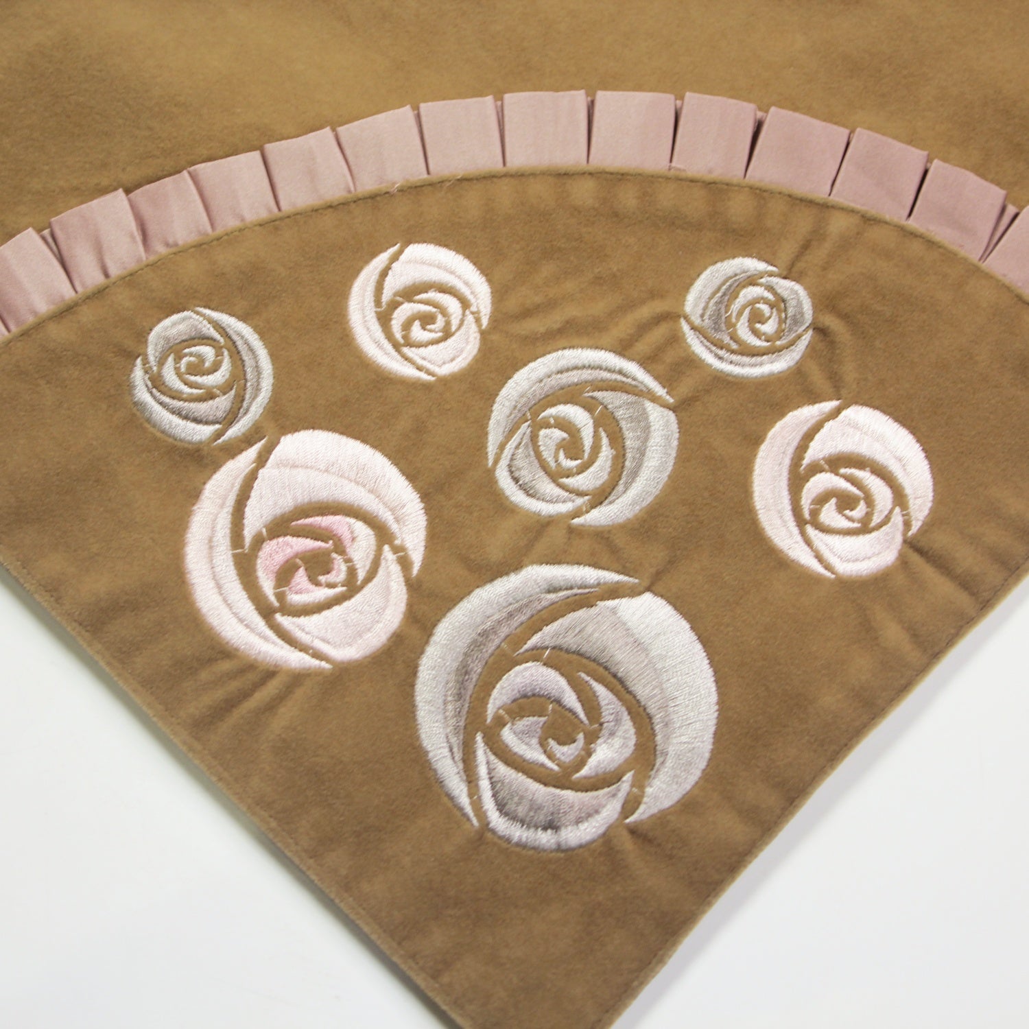 KMB - Euro Style Tablecloth - Wipeable Picnic Tablecloth - Colorfast Plastic Tablecloth with a Better Backing Than Flannel - Light Brown - 23 x 23 Inch Rectangle