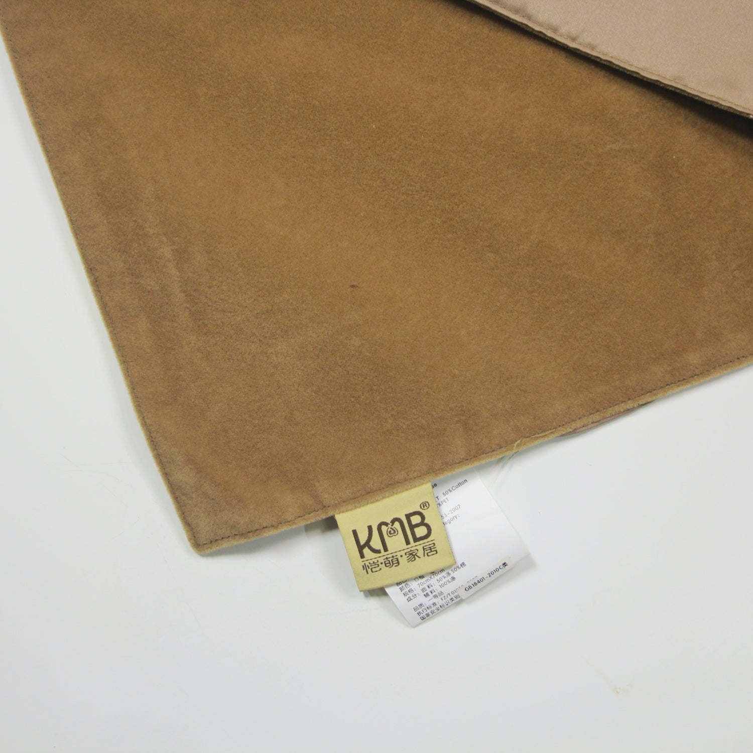 KMB - Euro Style Tablecloth - Wipeable Picnic Tablecloth - Colorfast Plastic Tablecloth with a Better Backing Than Flannel - Light Brown - 23 x 23 Inch Rectangle