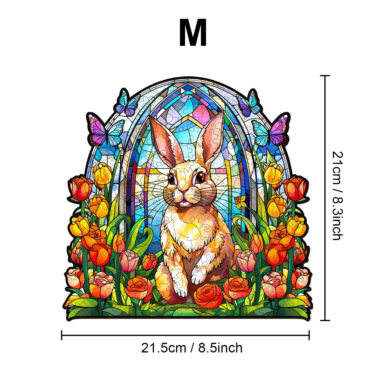 Pefelife Wooden Jigsaw Puzzle for Adults, Rabbit Puzzle
