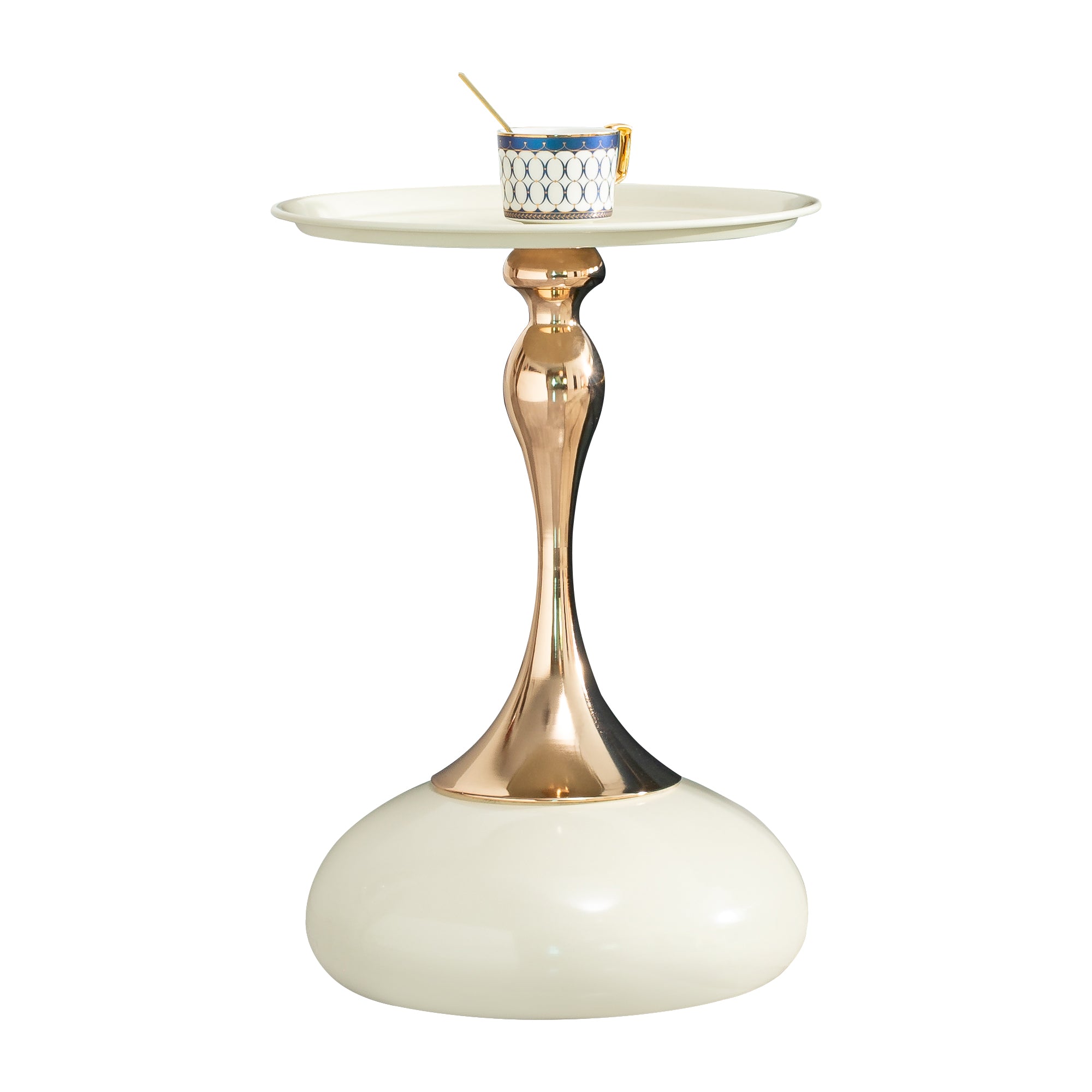 Pefelife White Nordic Style Light Luxury Extremely Simple Side Table