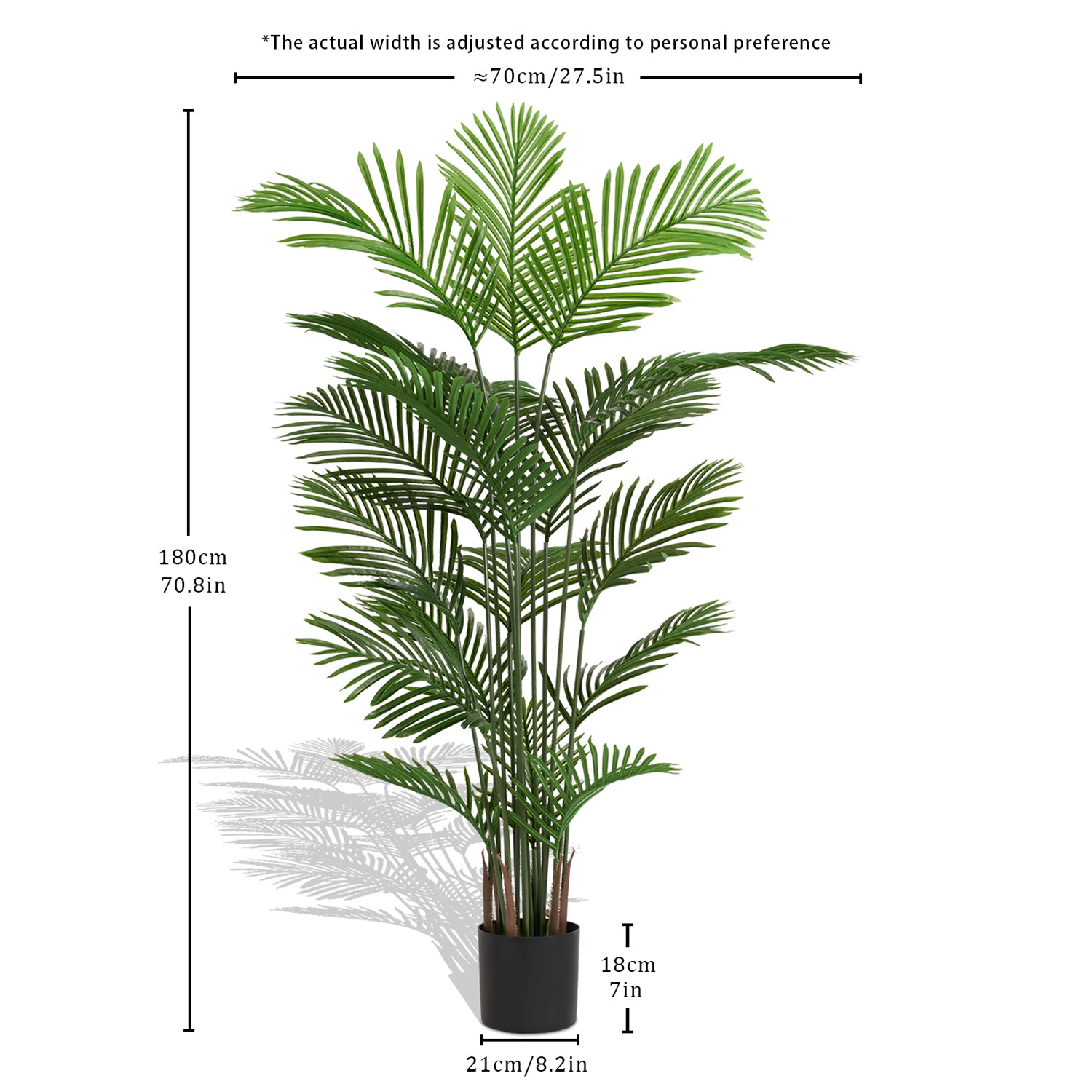 Pefelife Artificial Tropical Palm Tree, 2 pcs/set