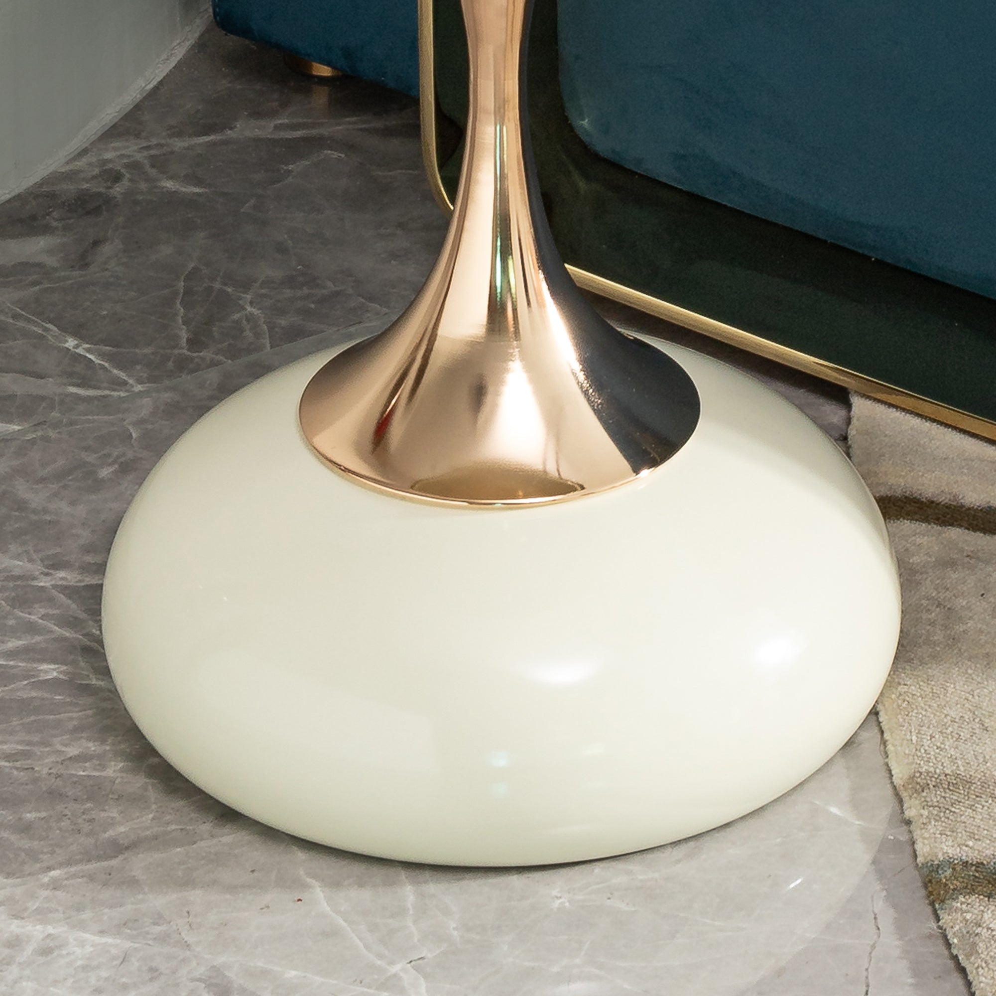 Pefelife White Nordic Style Light Luxury Extremely Simple Side Table