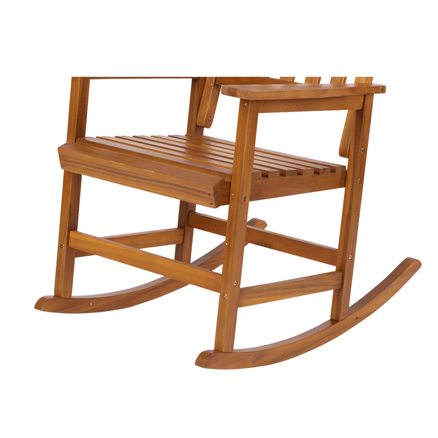 Pefelife Acacia Wood Outdoor Rocking Chair, Patio Rocker