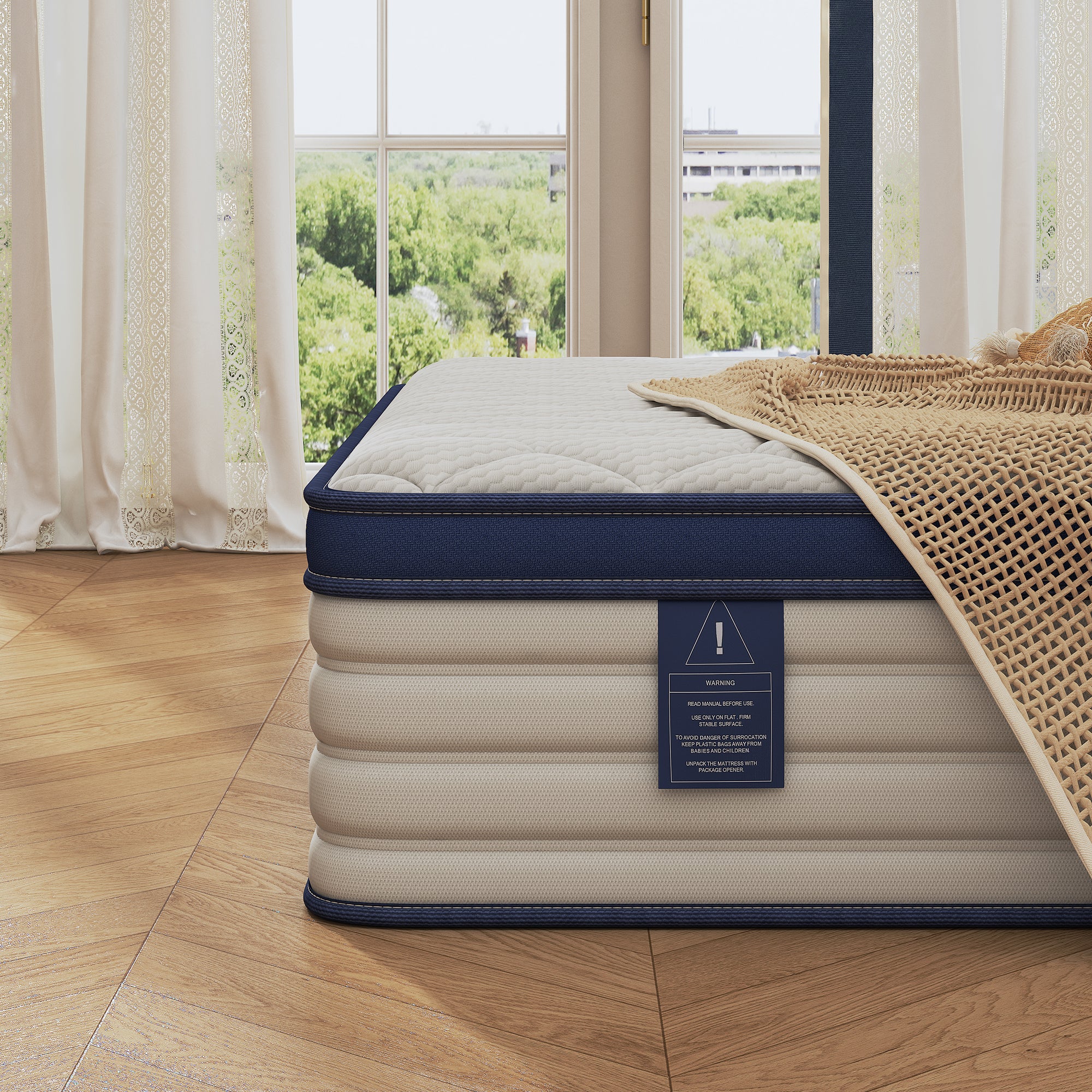 Pefelife Mattress, New Memory Foam & Individually Pocket Springs
