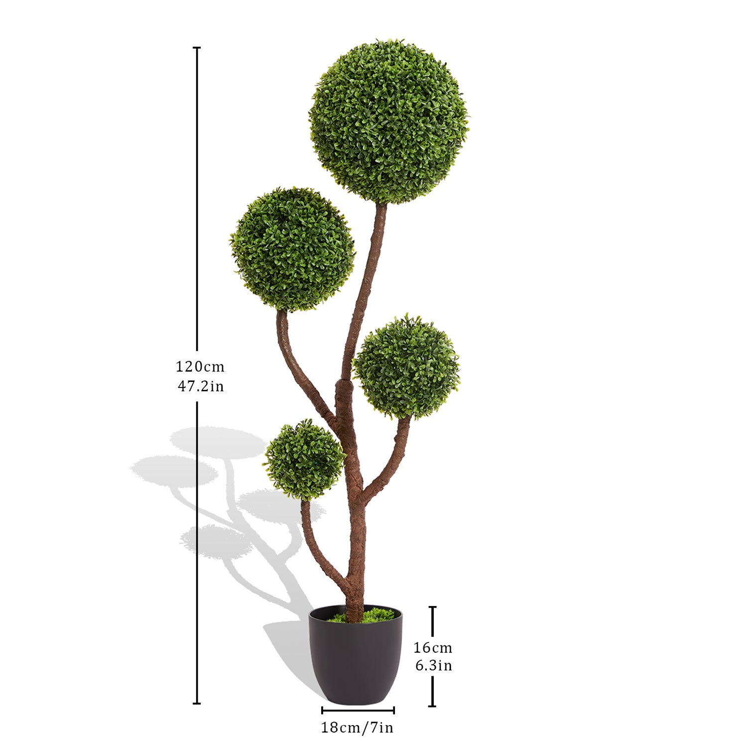 Pefelife High Quality Decoration Artificial Boxwood Topiary Ball Tree