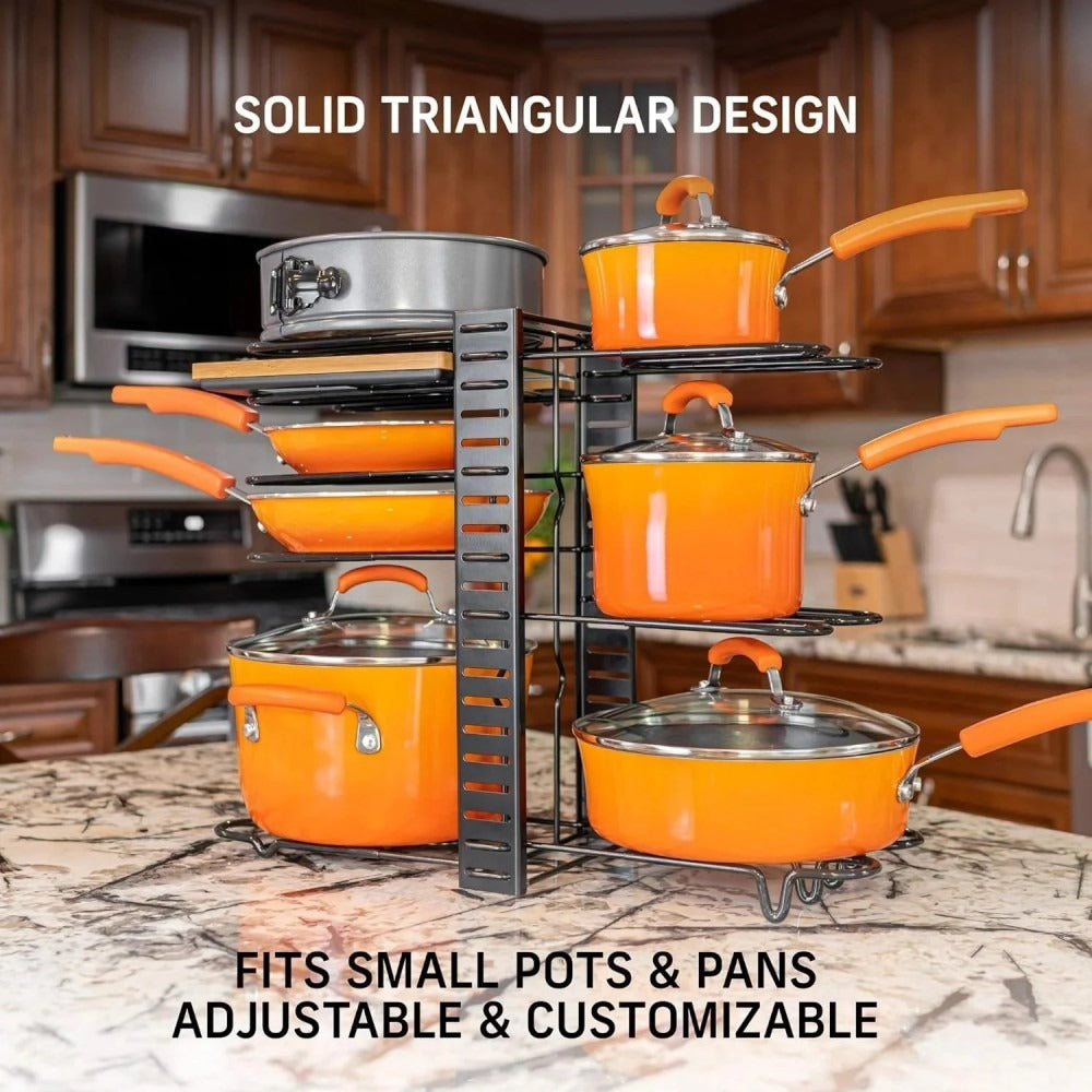 Pefelife Pots and Pans Organizer – Kitchen Cabinet Organization and Storage